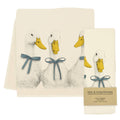 Ducks with Ribbons Tea Towel