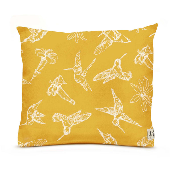 NEW Large Hummingbird Pillow (Sunshine Yellow)