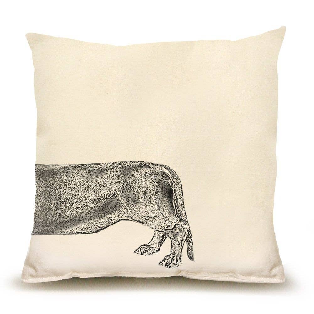Santa Dachshund Medium Pillow