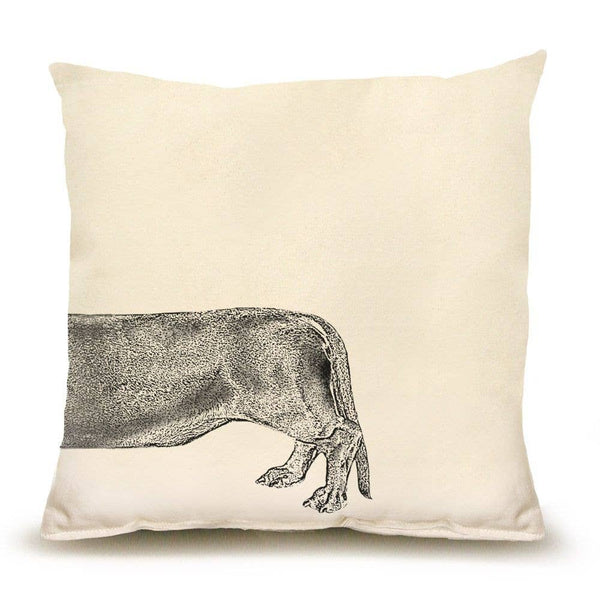 Santa Dachshund Medium Pillow
