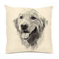 Golden Retriever 1 Large Pillow - Dog Pillow