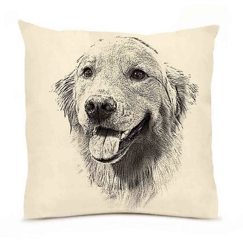 Golden Retriever 1 Large Pillow - Dog Pillow