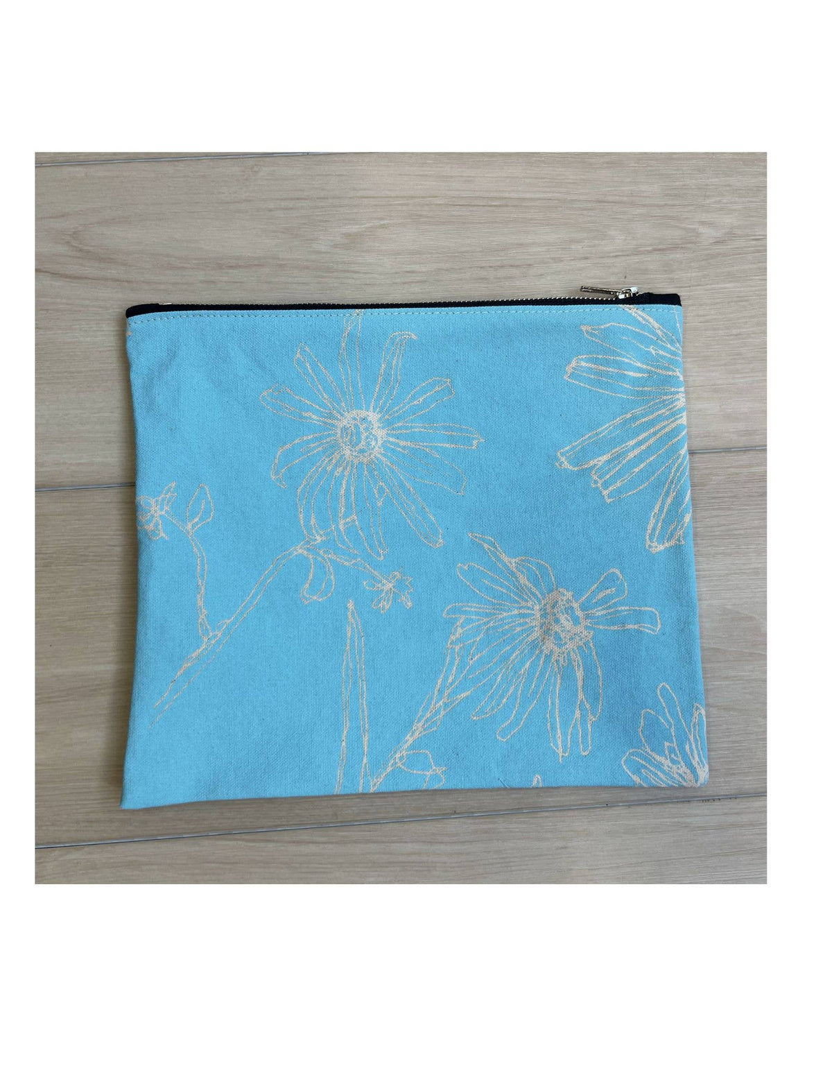 Coastal Blue Zippered Pouch