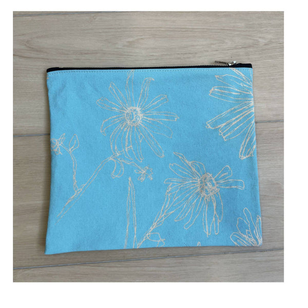 Coastal Blue Zippered Pouch