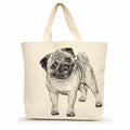 Pug #2 Large Tote