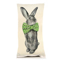 Bunny Bowtie Pillow - Green
