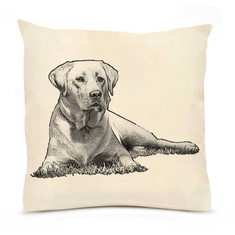 Yellow Lab 1 Large Pillow