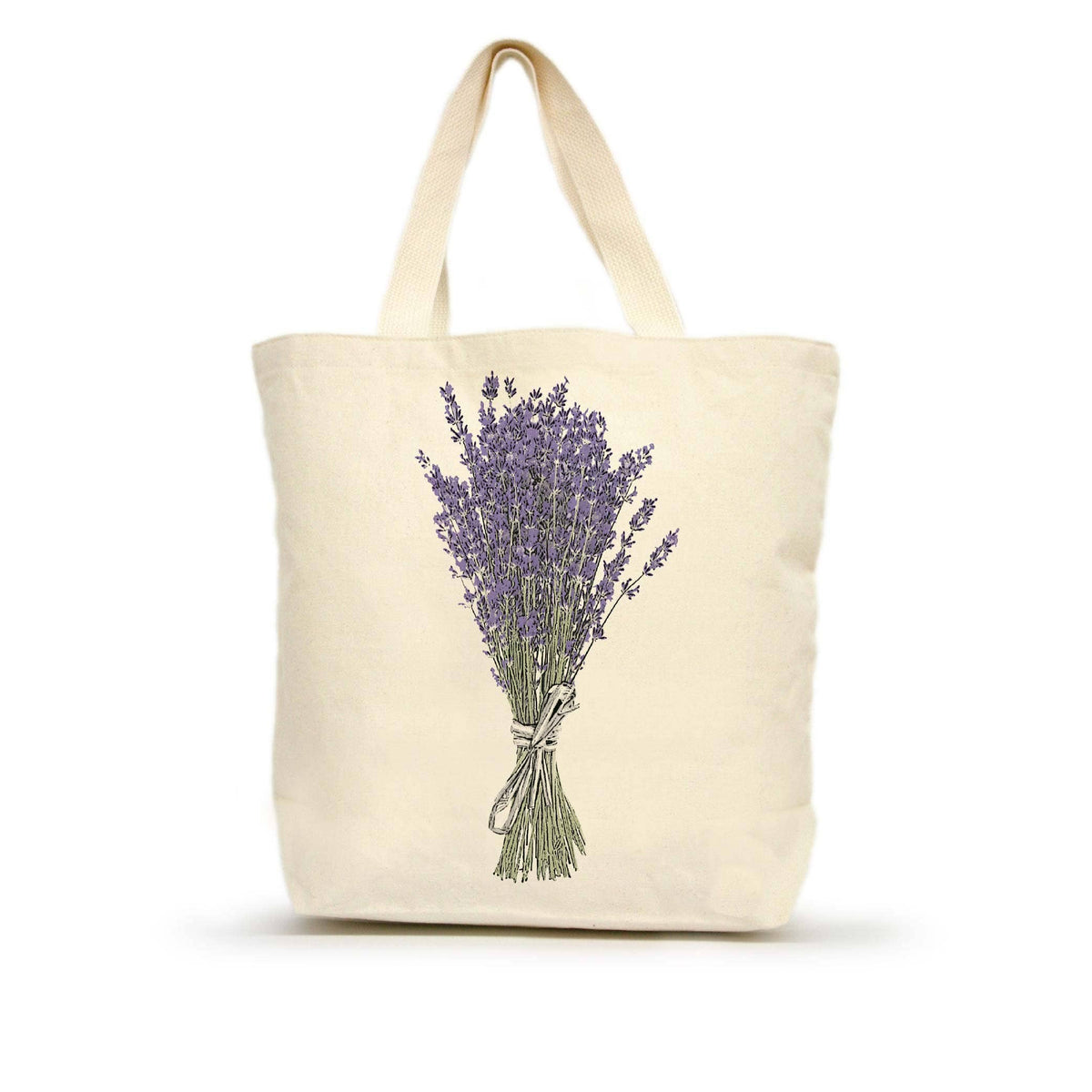 Spring Lavender Bouquet Medium Tote