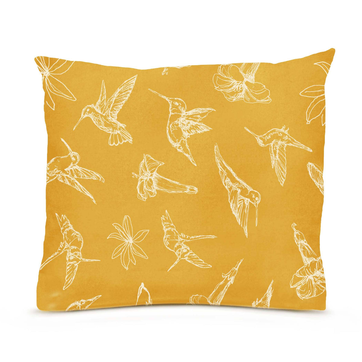 NEW Large Hummingbird Pillow (Sunshine Yellow)