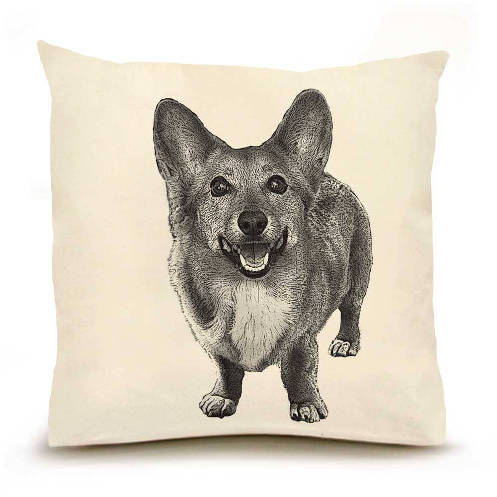 Corgi Large Pillow