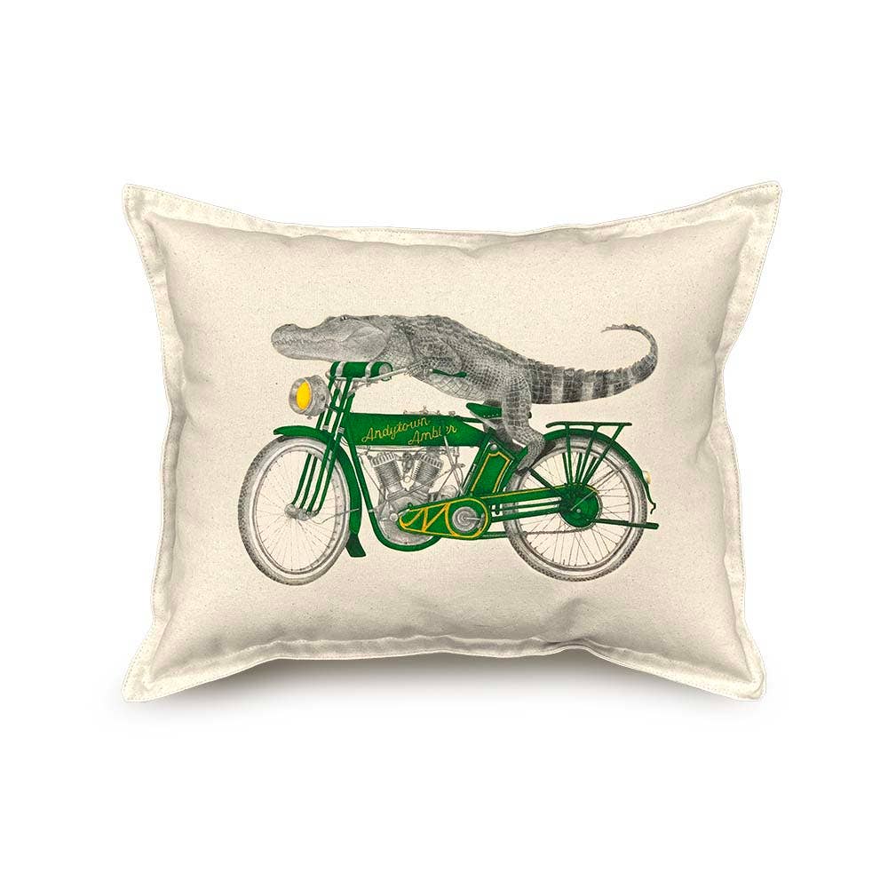 "Charlie Bonaventure" Alligator Pillow