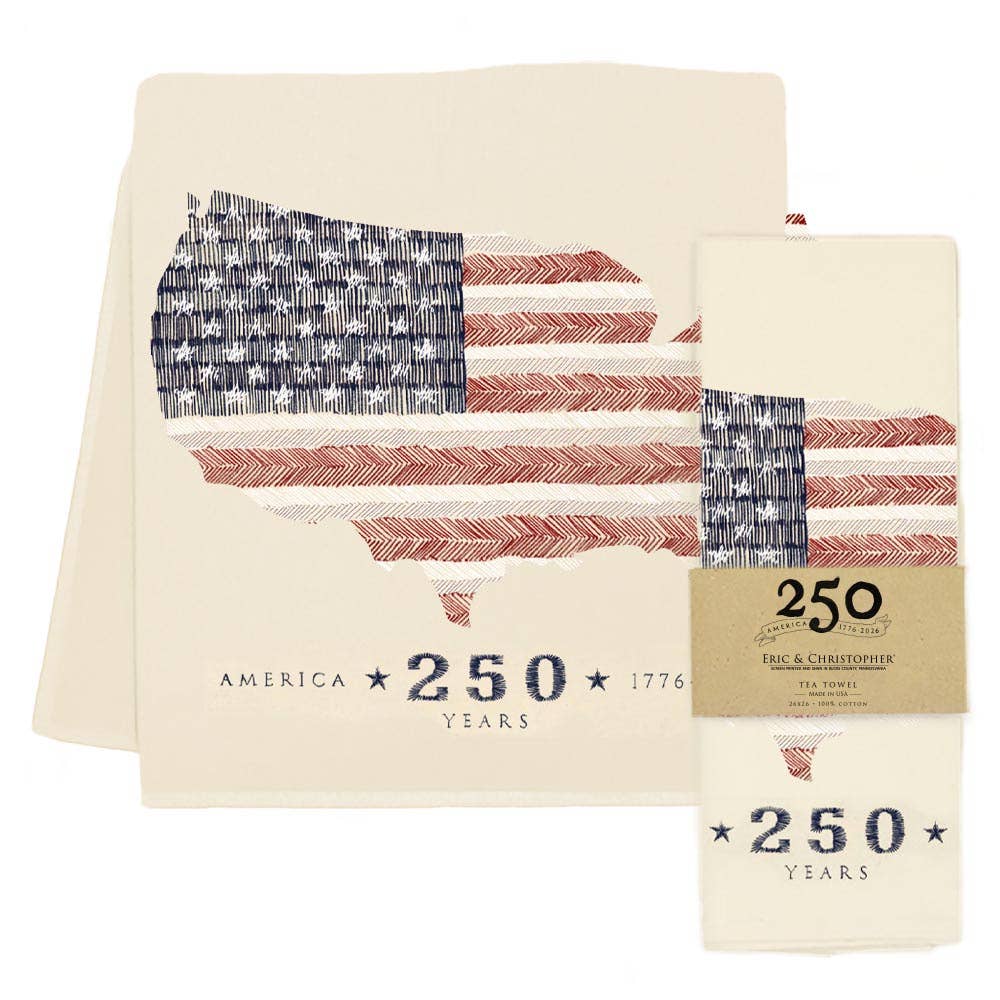 USA Map Tea Towel (250th)