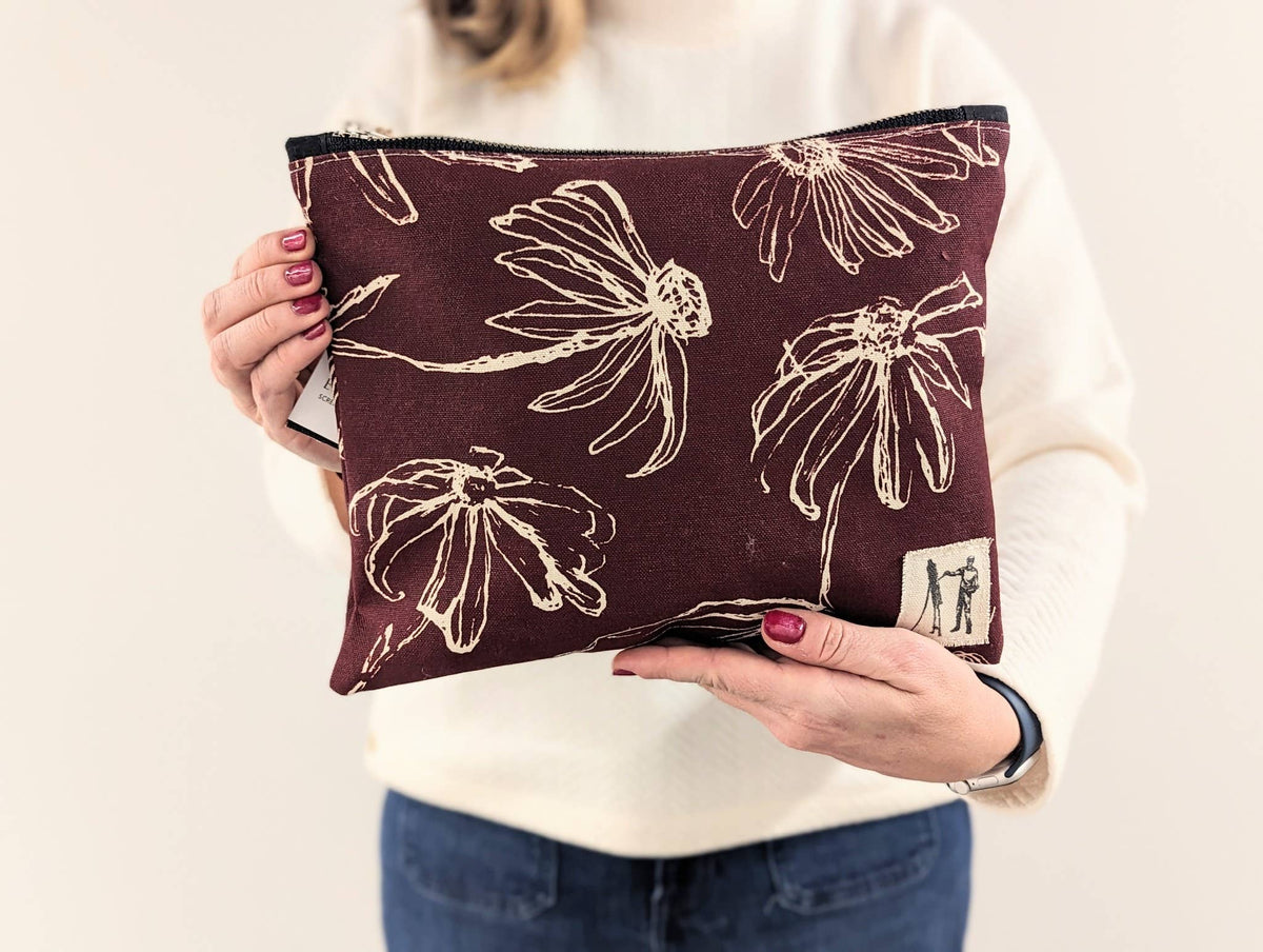 Beautiful Travel Pouch - Burgundy Merlot