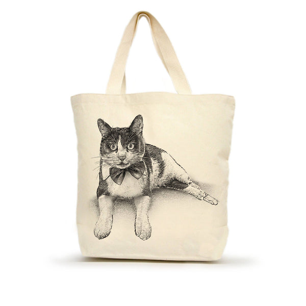 Tuxedo Cat Medium Tote - "Sundance"