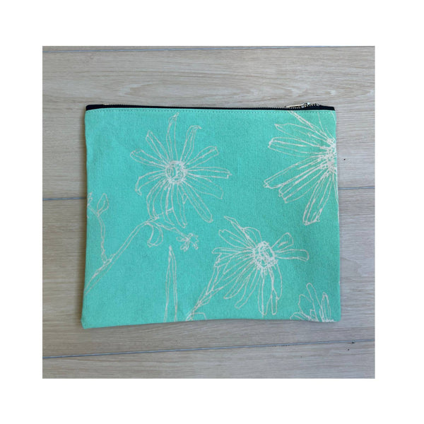 Seafoam Green Zippered Pouch