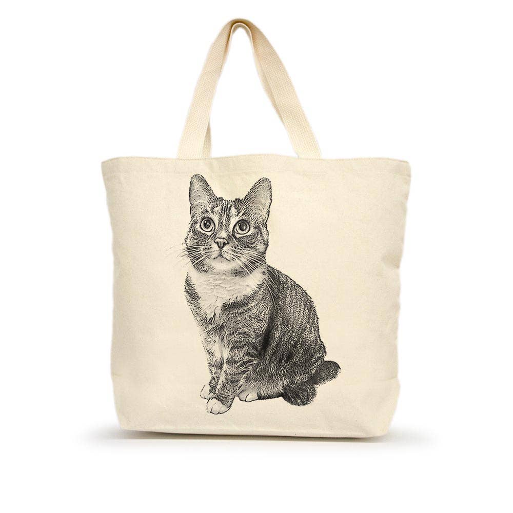 Cat Medium Tote - "Izzy"
