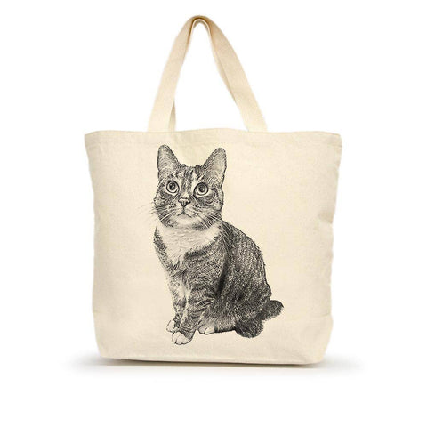 Cat Medium Tote - "Izzy"