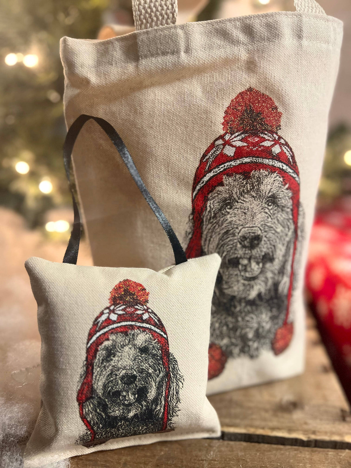 Labradoodle Christmas Ornament