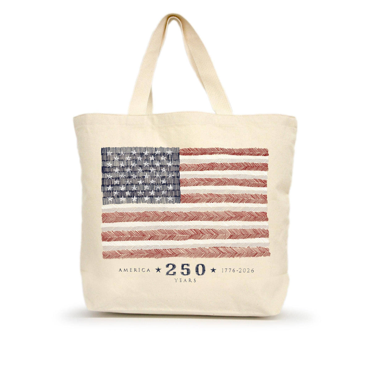 American Flag Anniversary Large Tote (250th)