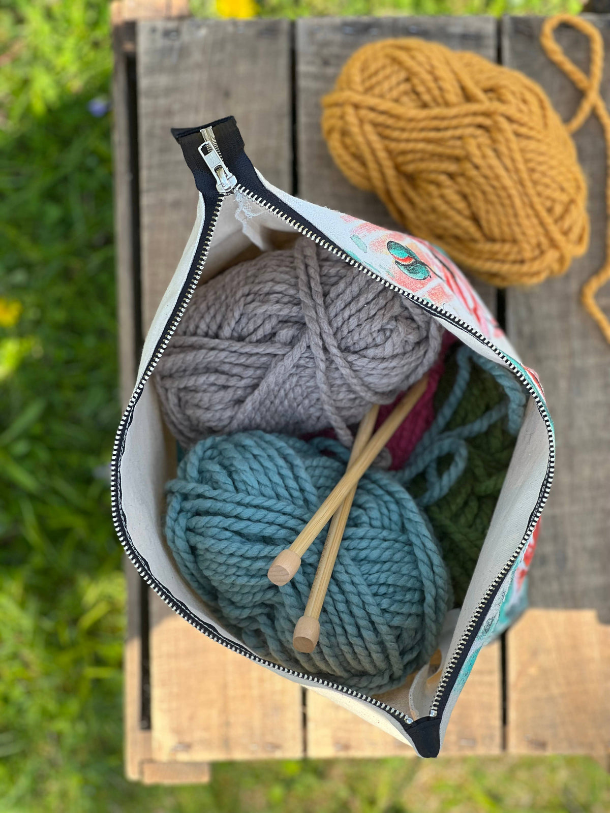Sheep Pair Project Bag