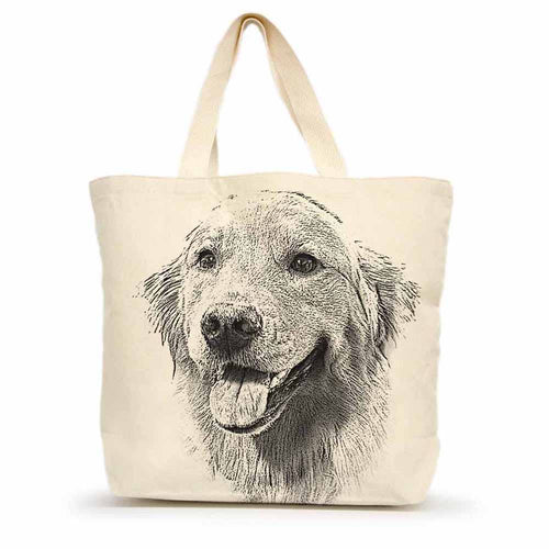 Golden Retriever 1 Large Tote