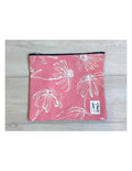 Coral Pink Zippered Pouch