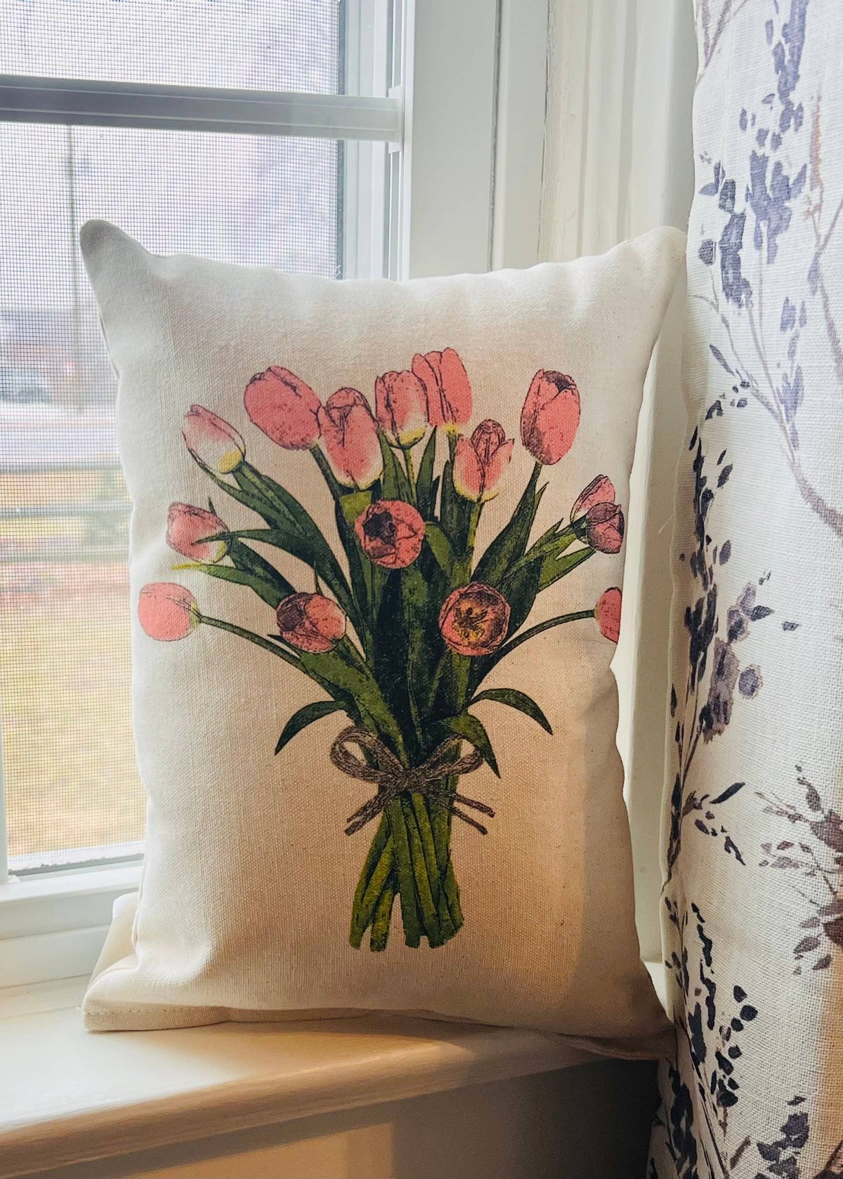 Spring Tulips Pillow