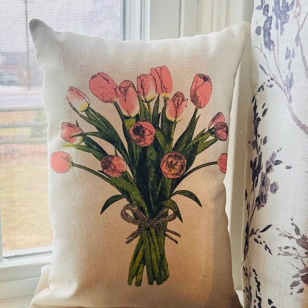 Spring Tulips Pillow