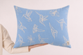 NEW Large Hummingbird Pillow (Coastal Blue)
