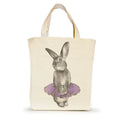 Bunny Tutu Small Tote - Purple
