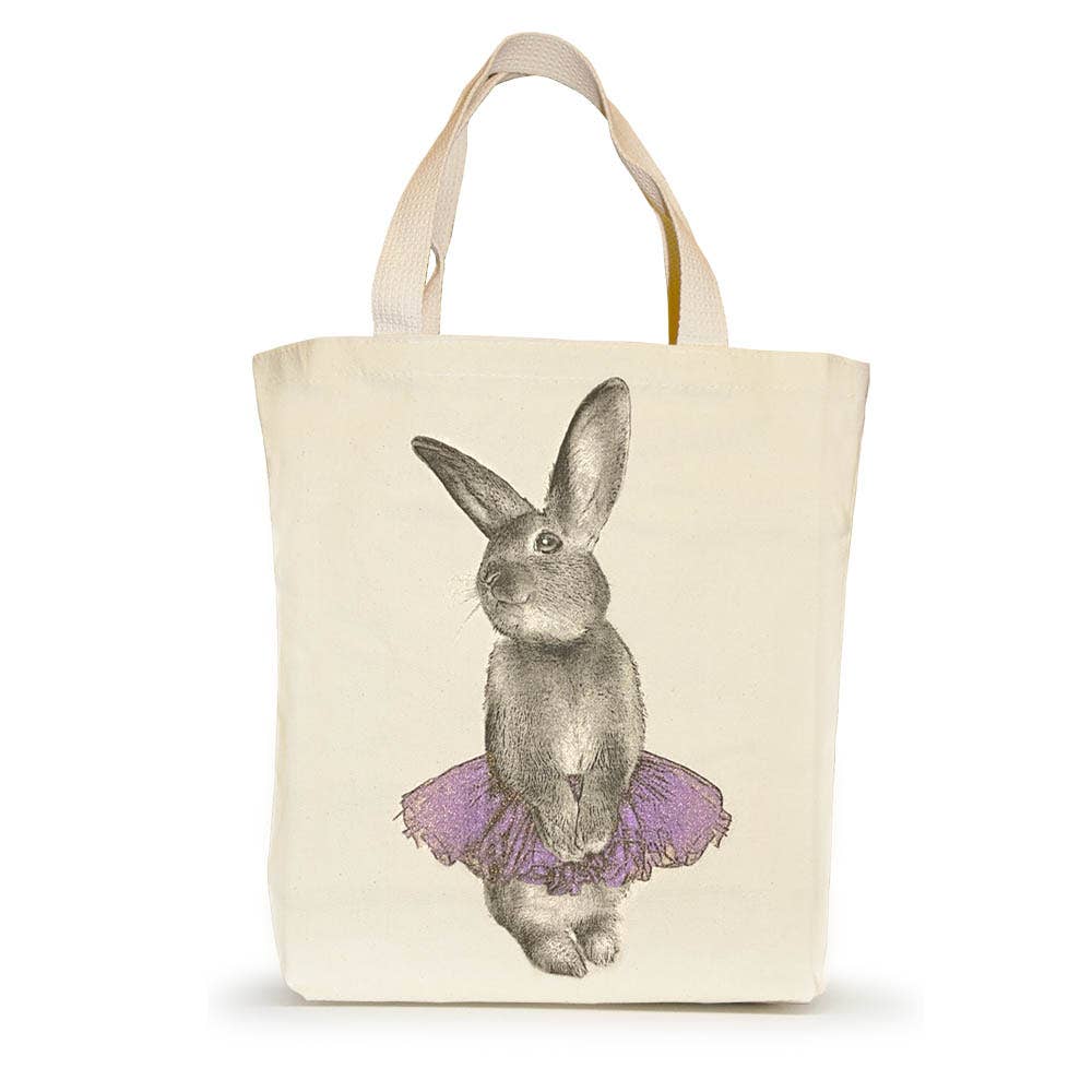 Bunny Tutu Small Tote - Purple