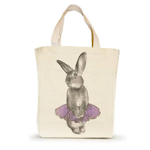 Bunny Tutu Small Tote - Purple