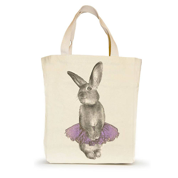 Bunny Tutu Small Tote - Purple