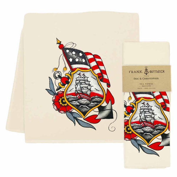Freedom at Sea Tea Towel