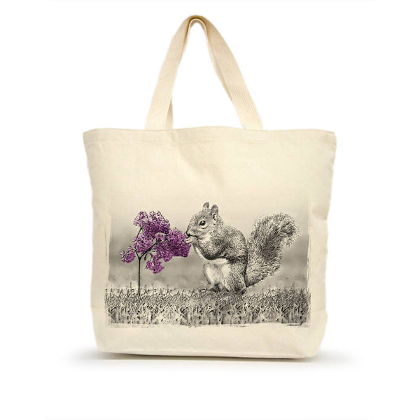 American Woodland Collective Squirrel Large Tote