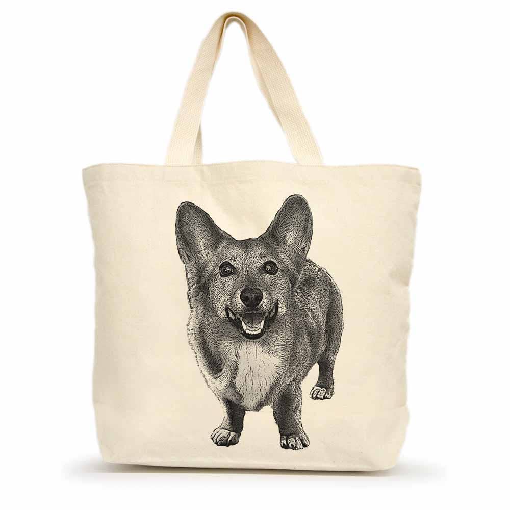 Corgi Large Tote