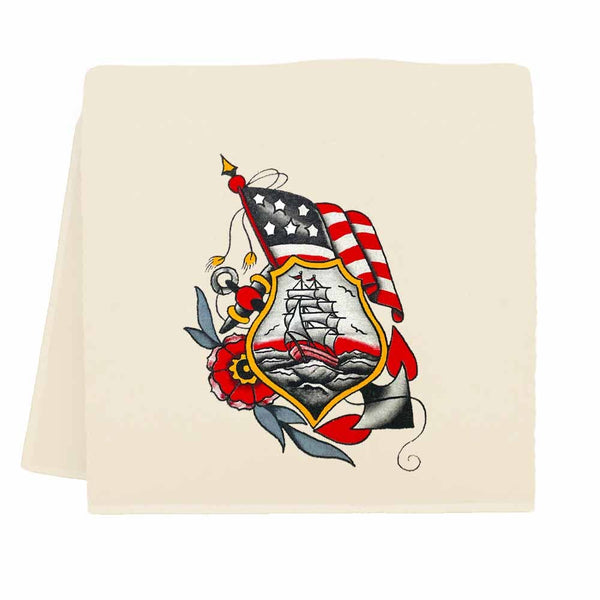 Freedom at Sea Tea Towel