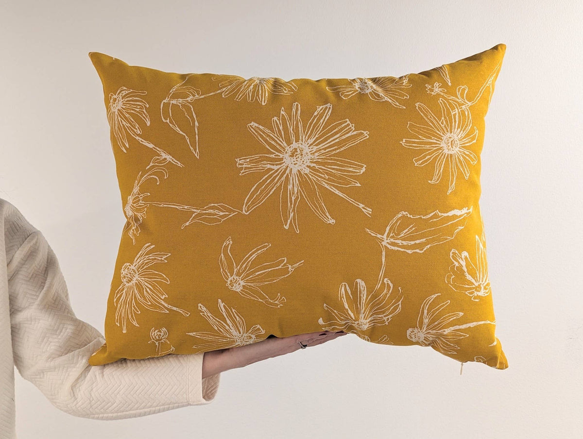 Large Spring Pillow - Sunshine Yellow