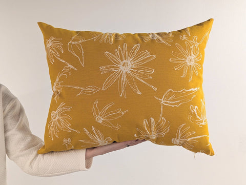 Large Spring Pillow - Sunshine Yellow