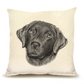 Black Lab Pillow