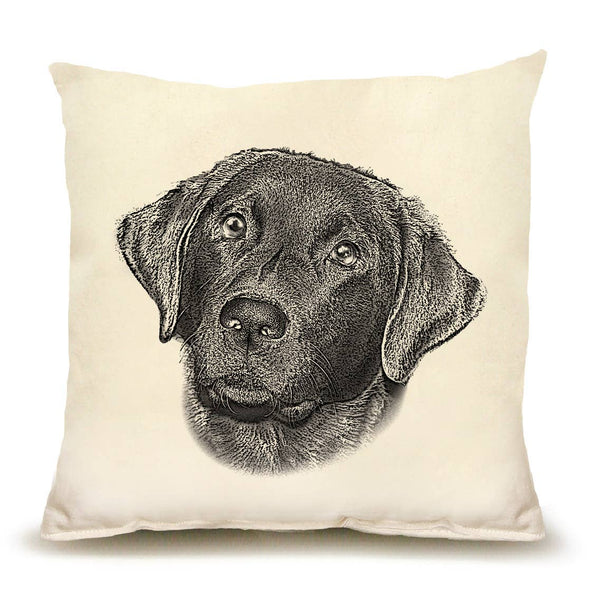 Black Lab Pillow