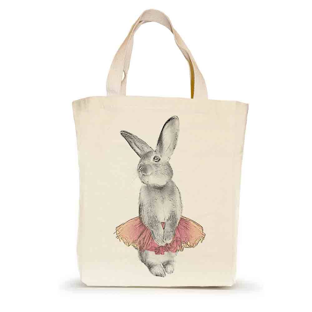 Bunny Tutu Small Tote - Pink