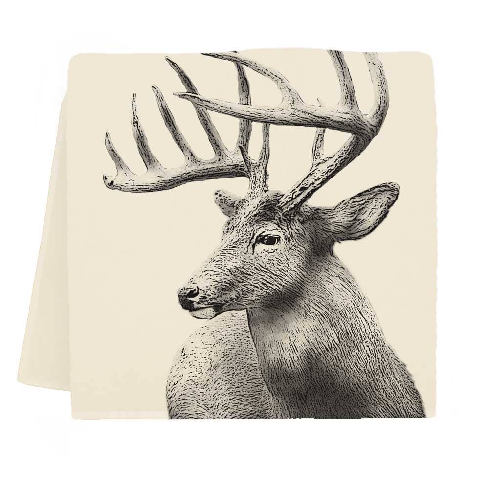 American Woodlands Collective Buck #4 Tea Towel