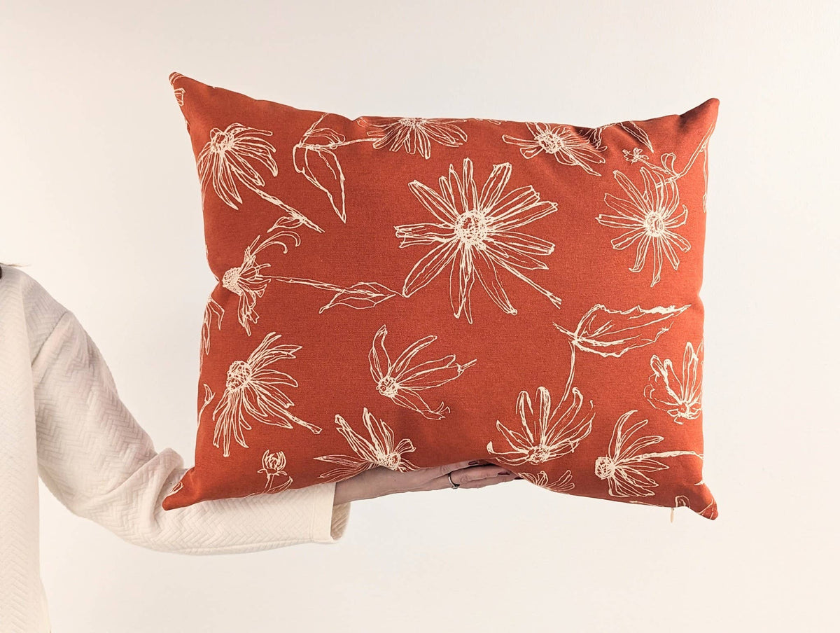 Large Spring Pillow - Orange Peel