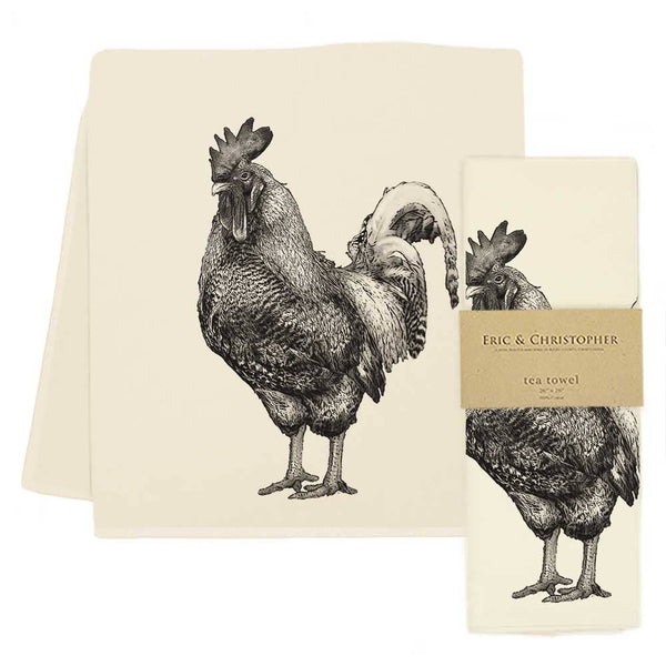 Rooster 2 Tea Towel
