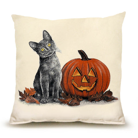 Halloween Kitten Medium Pillow