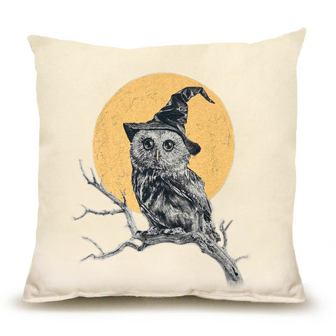 Harvest Owl Medium Pillow (Owl with Moon)