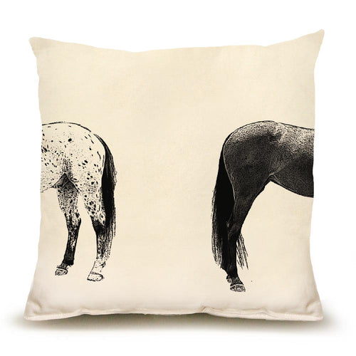 Kissing Horses Medium Pillow