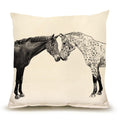 Kissing Horses Medium Pillow