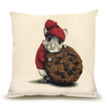 Mouse with Cookie Medium Pillow
